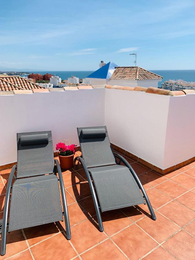 Penthouse Mit Private Dachterrasse Und Blick Auf Das Meer, Berge ,Hafen إِستيبونا المظهر الخارجي الصورة